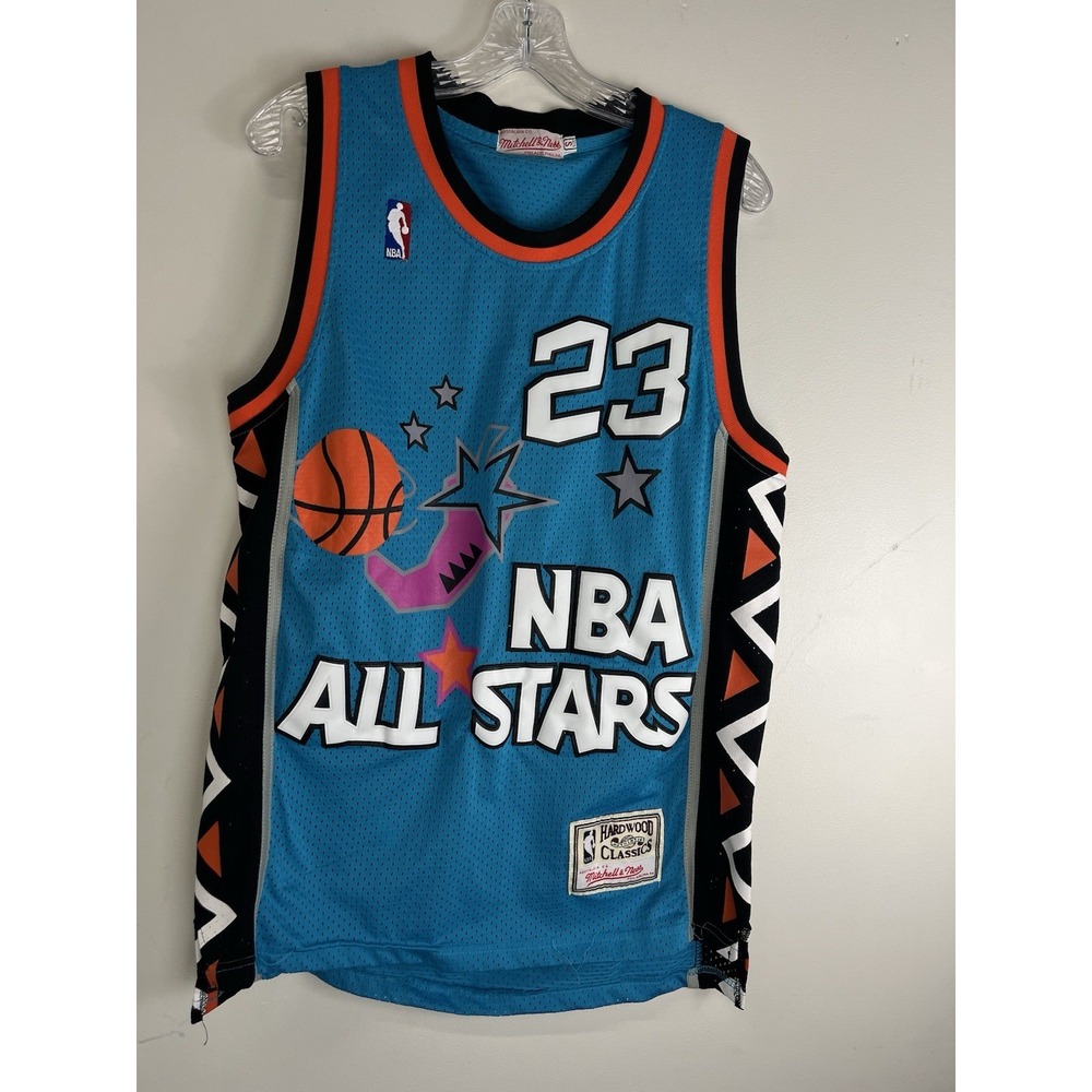 Michael Jordan 1996 NBA All Star Game Mitchell & Ness Teal Basketball Jersey Sm
